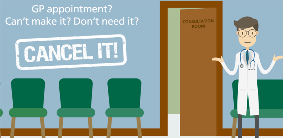 Cancel GP appointment if you don't need it