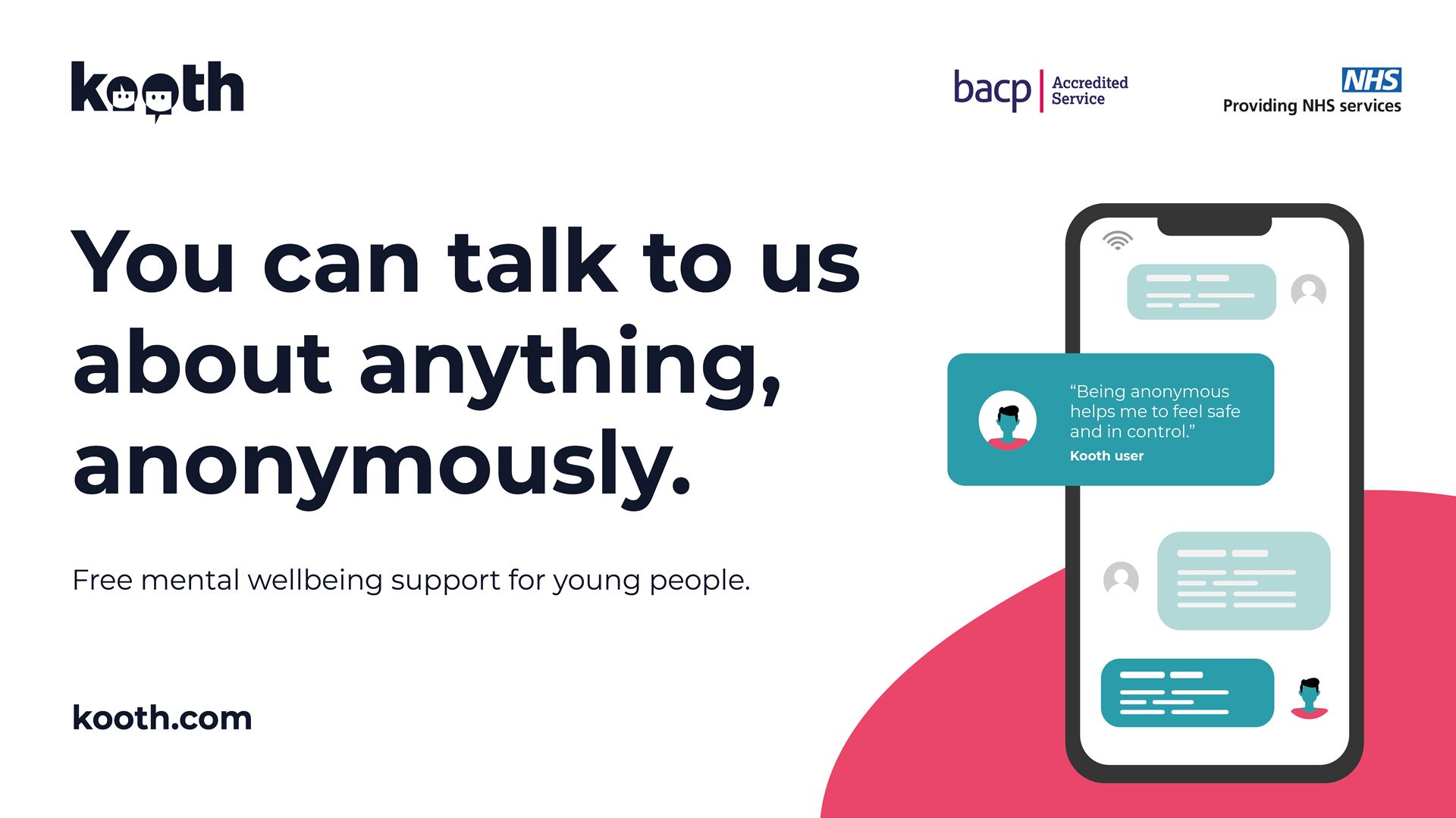 Kooth - Free mental wellbeing support for young people