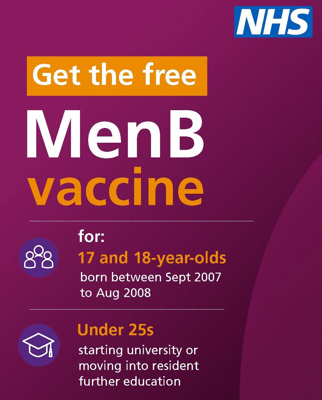 Get the free MenB vaccine